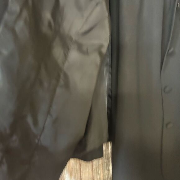 Plaza South Ladies 24w black brocaded top/black shirt - Picture 7 of 8